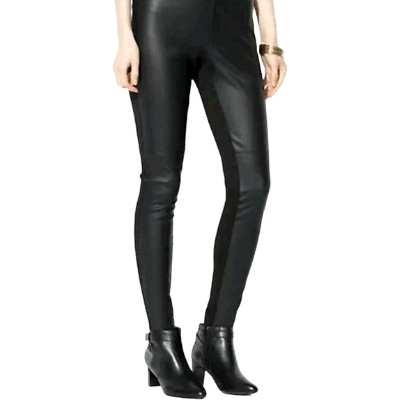 Lauren Ralph Lauren Pants - Lauren by Ralph Lauren -Faux Leather Pull-On Leggings Pants Slacks Sz 14 P